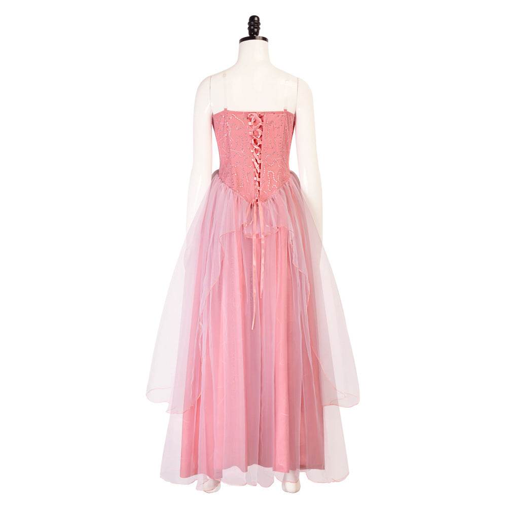 Wicked Glinda Pink Women Dress Outfit Carnival Cosplay Costume - Ecosfun