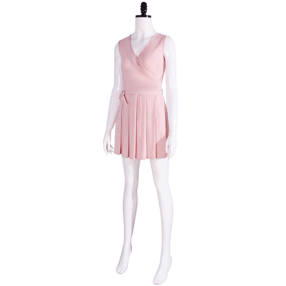Wicked Glinda Pink Women Short Dress Outfit Carnival Cosplay Costume - Ecosfun