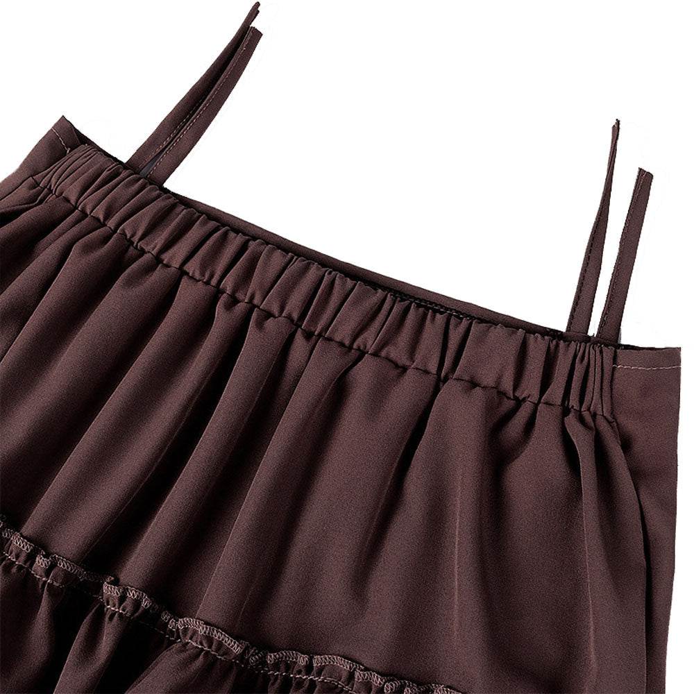 Medieval Women's Retro Style Drawstring Waist Dance Skirt Dress - Ecosfun