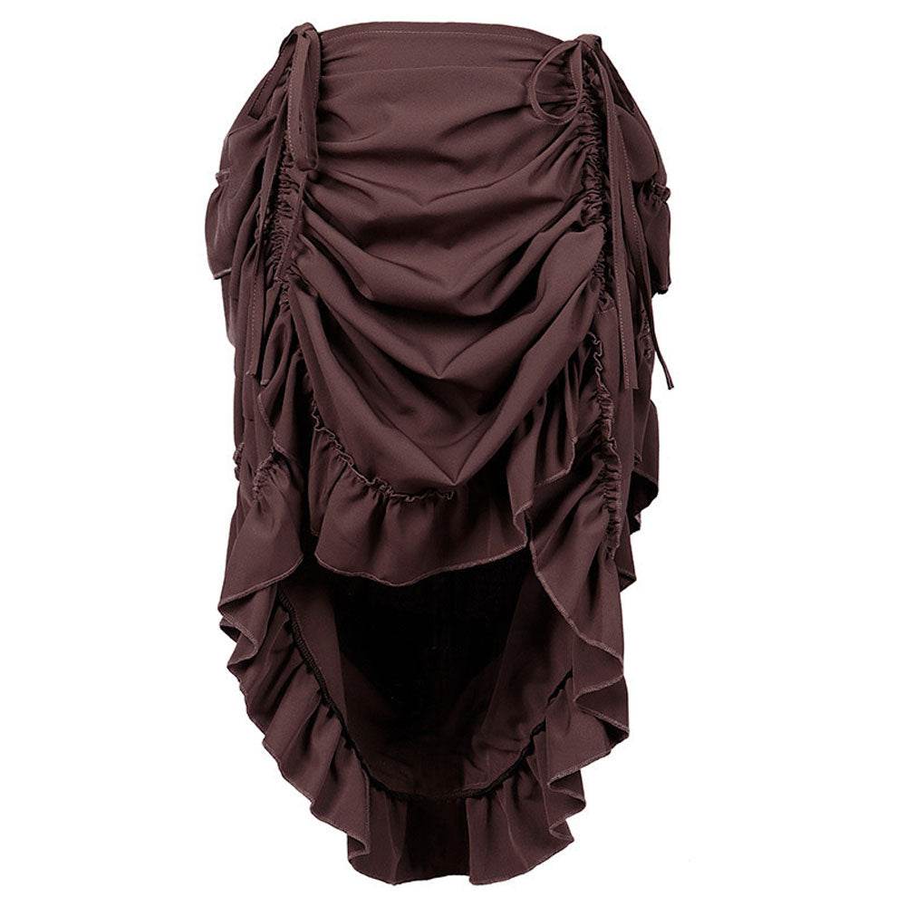 Medieval Women's Retro Style Drawstring Waist Dance Skirt Dress - Ecosfun