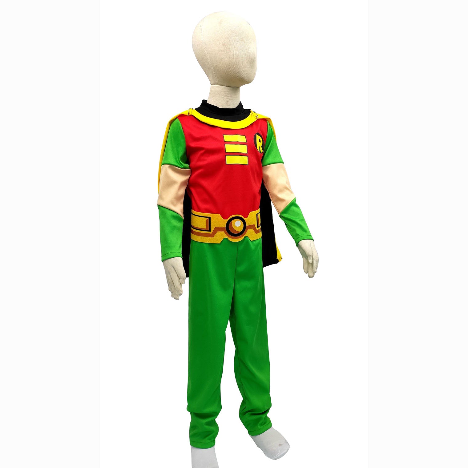 Disfraz de cosplay de Robin de los Jóvenes Titanes DC para Halloween para niños