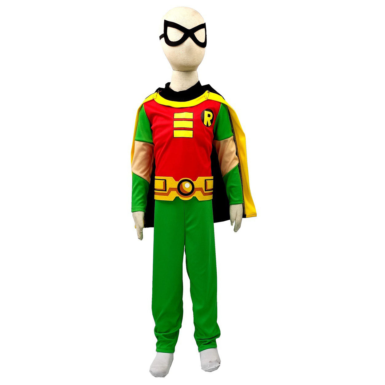 Disfraz de cosplay de Robin de los Jóvenes Titanes DC para Halloween para niños