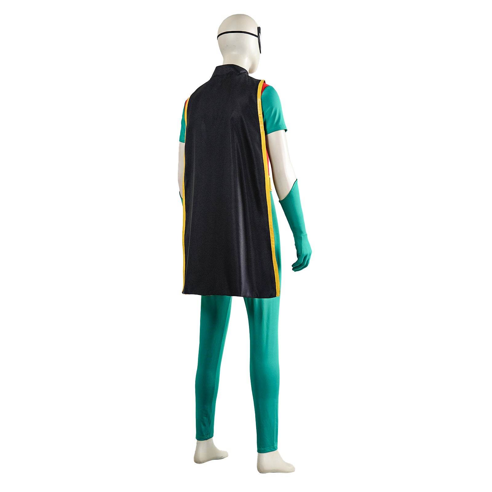 Teen Titans Robin Costume Super Hero Halloween For Adult Full Set With Cape - Ecosfun