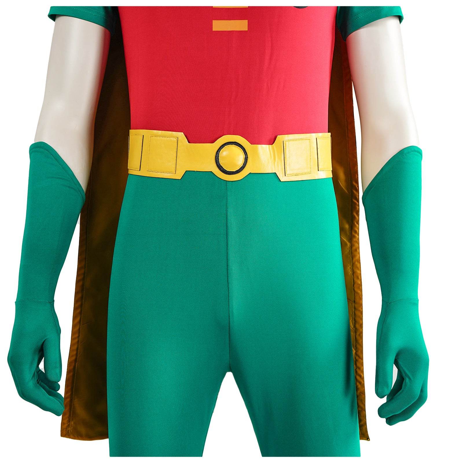 Teen Titans Robin Costume Super Hero Halloween For Adult Full Set With Cape - Ecosfun