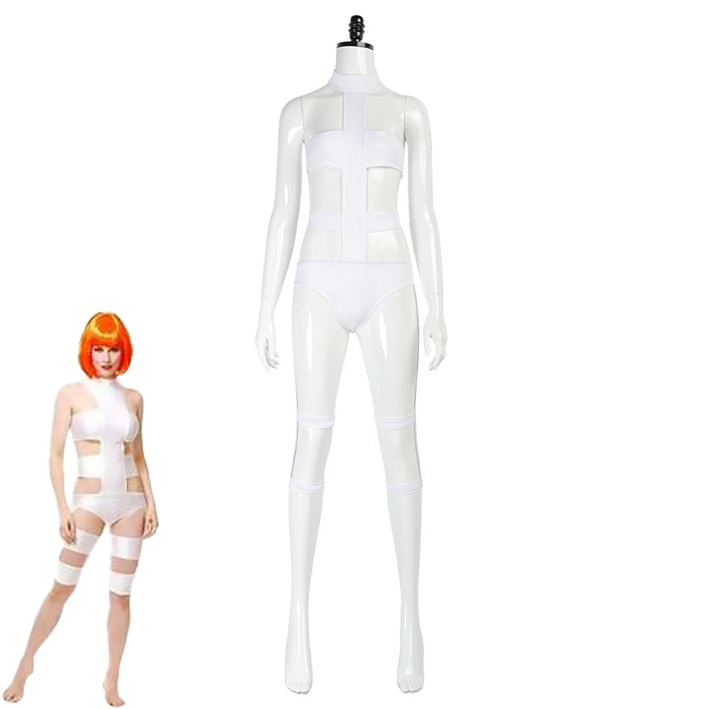 Disfraz de cosplay de Lilu de El Quinto Elemento para Halloween