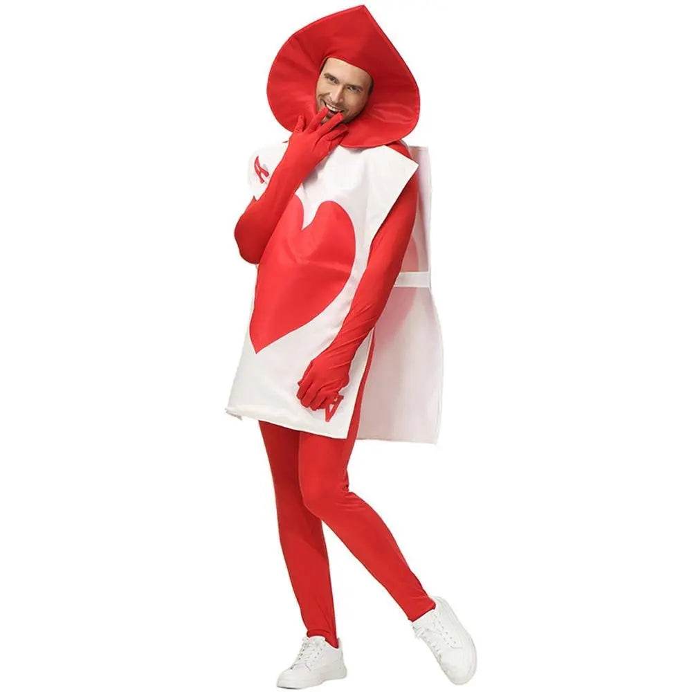 Alice in Wonderland stage performance poker heart peach A Costume Cosplay Party - Ecosfun