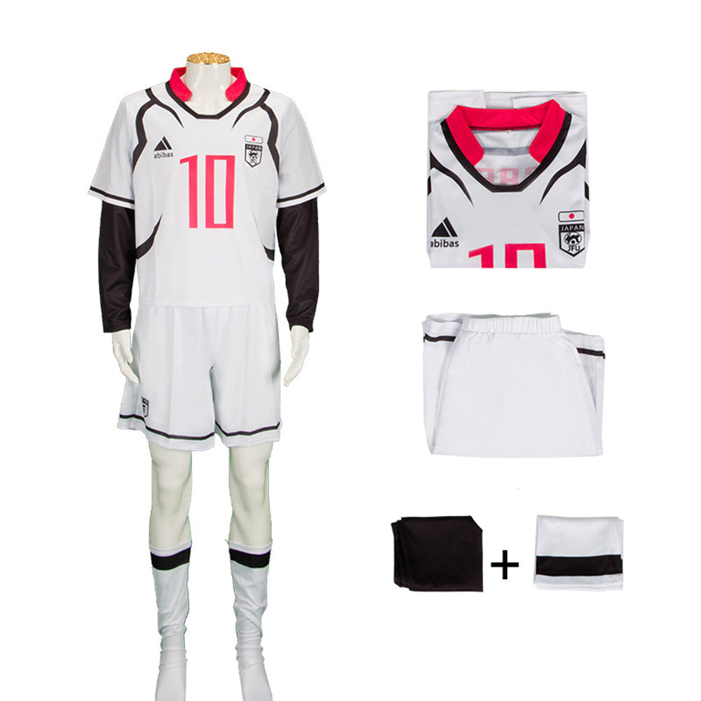 Disfraz de cosplay de Sae Itoshi de Blue Lock, conjunto de uniforme de fútbol anime