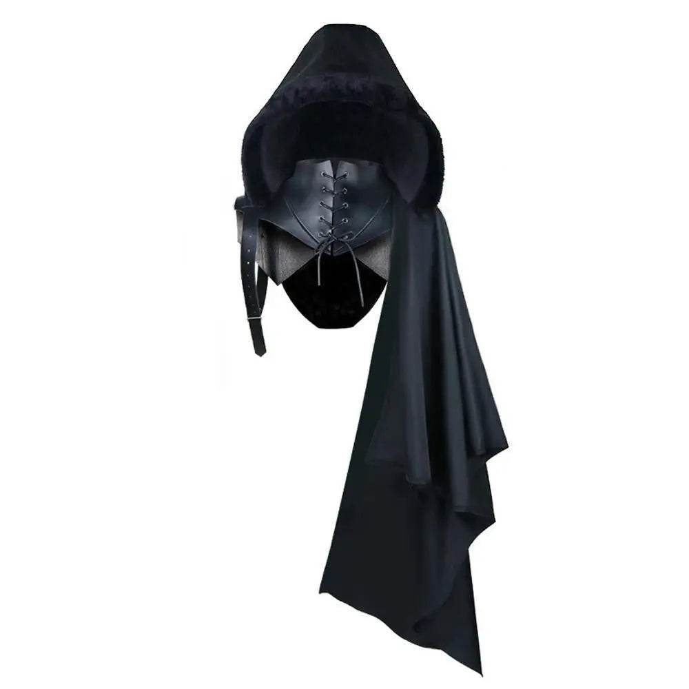 Death Cape Halloween Party Devil Cosplay Costume Vampire Cloak Midcentury Vintage Tippet for Men - Ecosfun