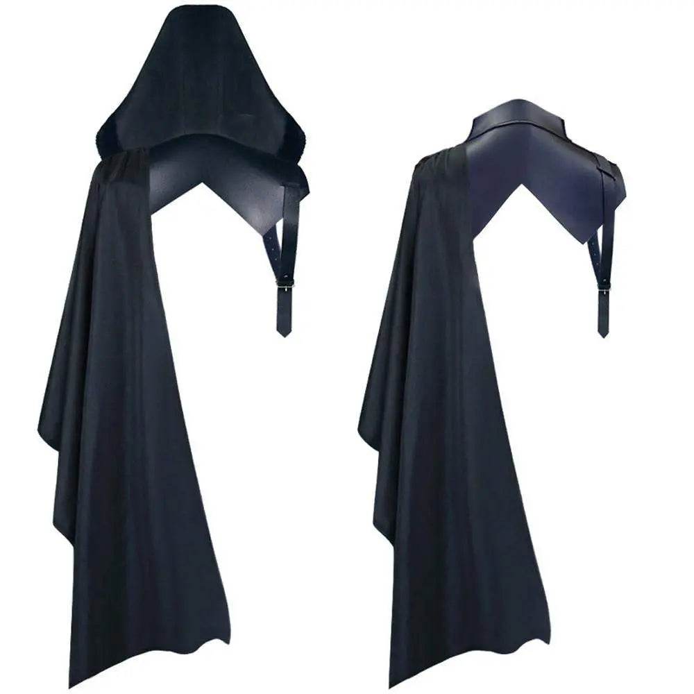 Death Cape Halloween Party Devil Cosplay Costume Vampire Cloak Midcentury Vintage Tippet for Men - Ecosfun