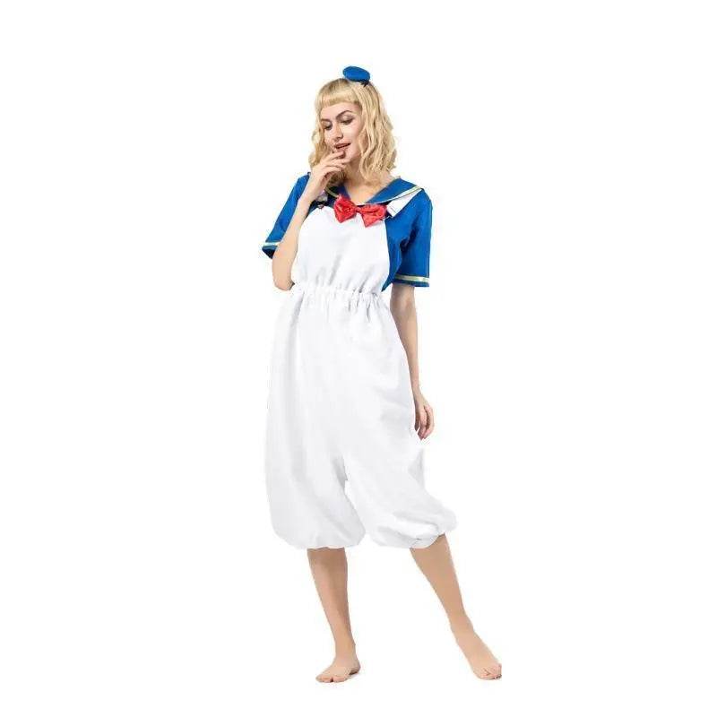 Halloween Sailor Suit Donald Duck Matching Family Cosplay Costume - Ecosfun