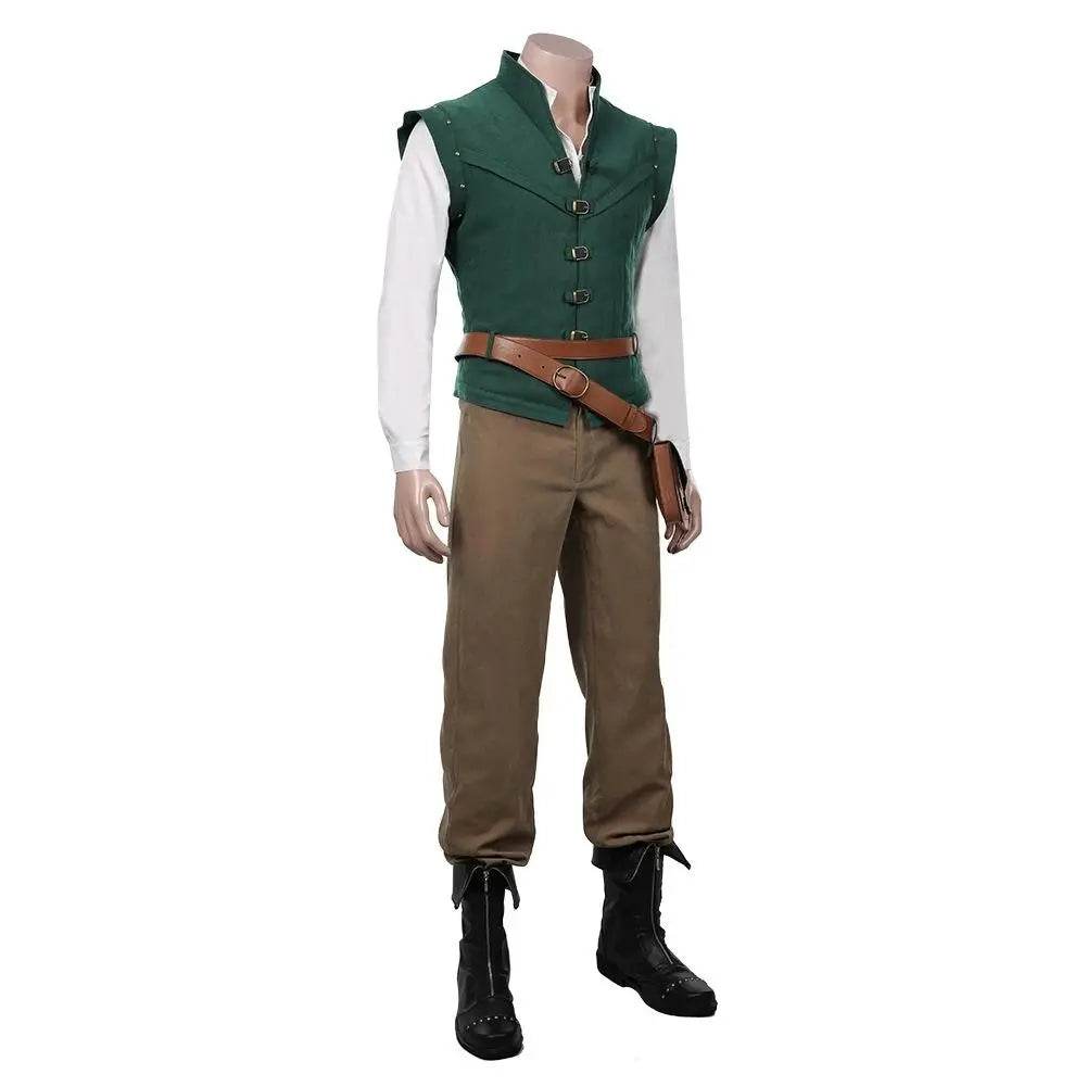 Men Tangled-Flynn Rider Cosplay Costume Vest Shirt Outfits Halloween Carnival Suit - Ecosfun