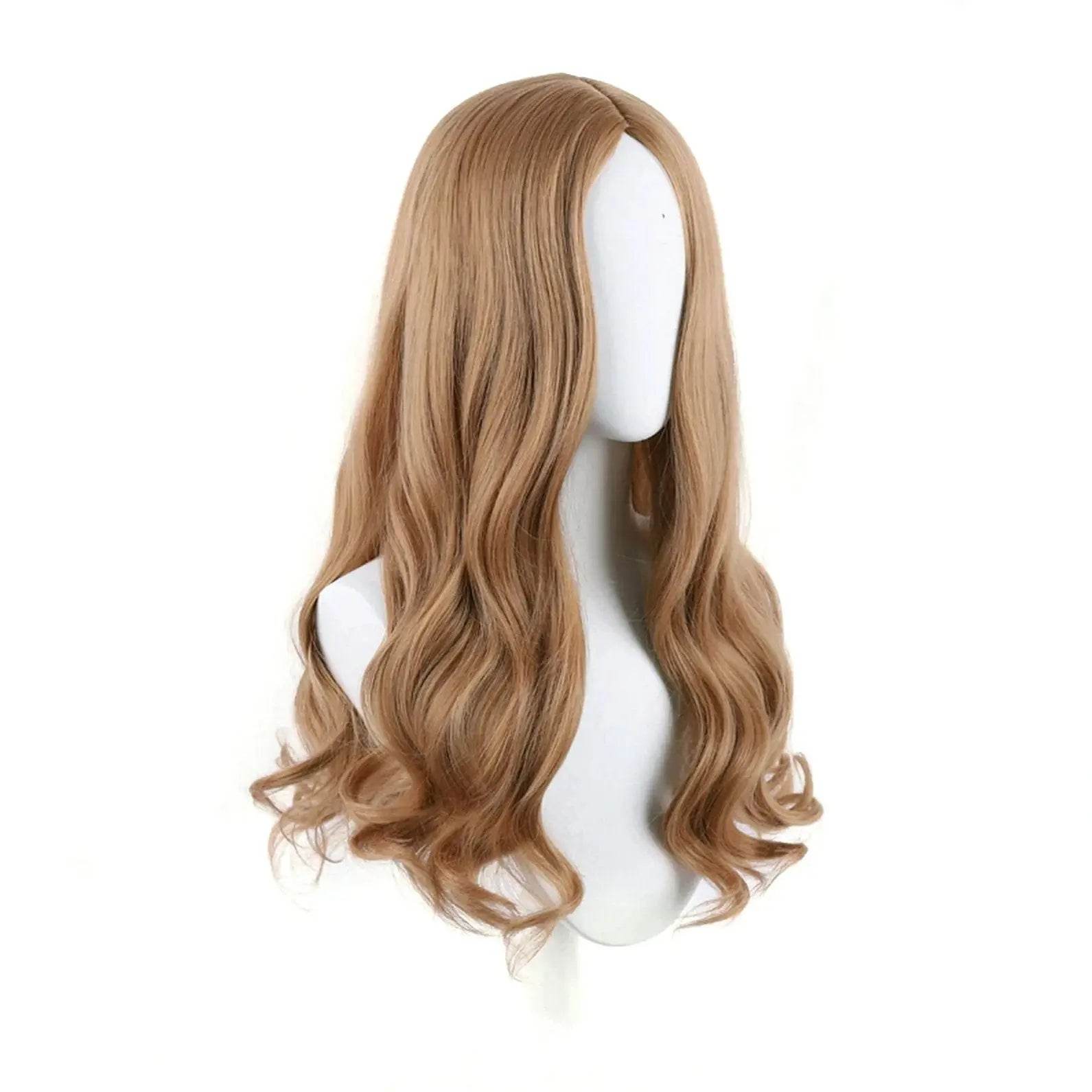 Movie m3gan doll costume wig Long Curly Cosplay Wig for Women - Ecosfun