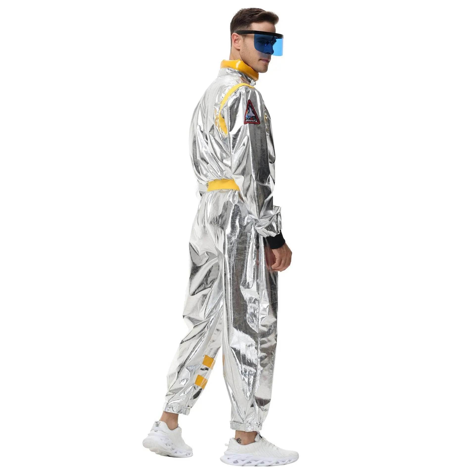 Space Suit Astronaut Couples Costume Carnival Halloween For Women Men - Ecosfun