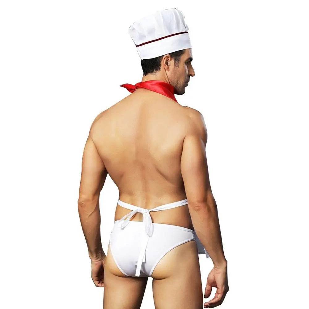 Stag Do Party Fancy Dress Costume Chef Servant For Men - Ecosfun