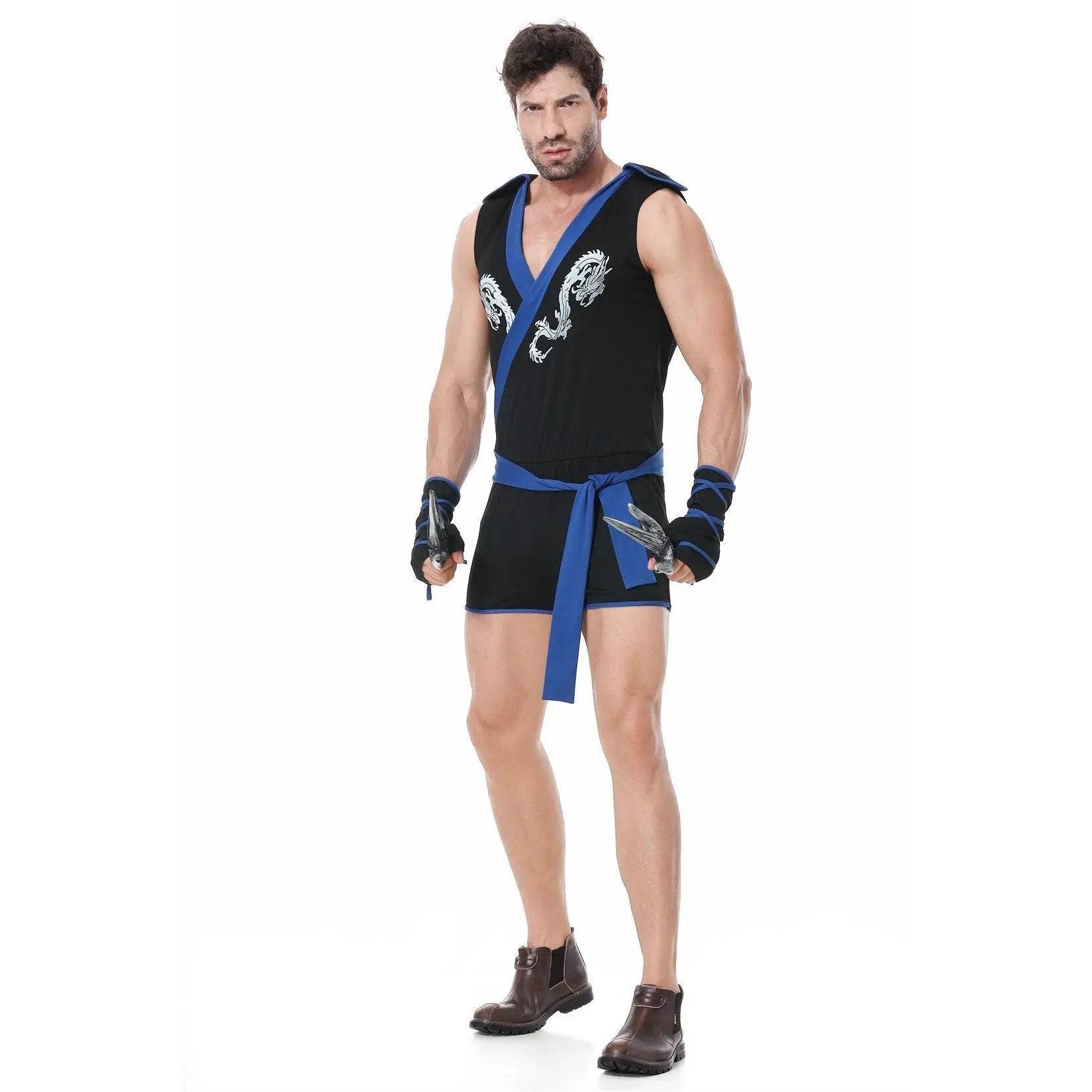 Stag Do Party Fancy Dress Costume Ninja for Men - Ecosfun