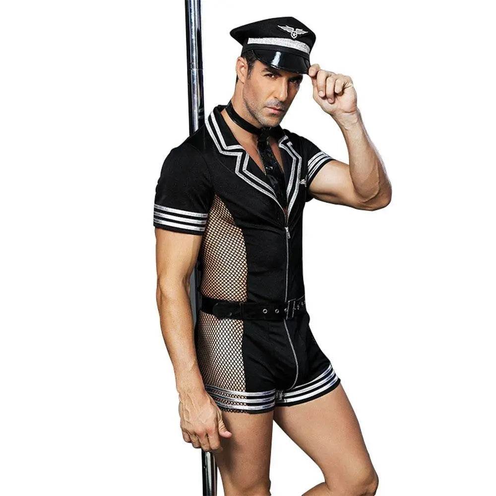 Stag Do Party Fancy Dress Costume Police Sailor Jumpsuit For Men - Ecosfun