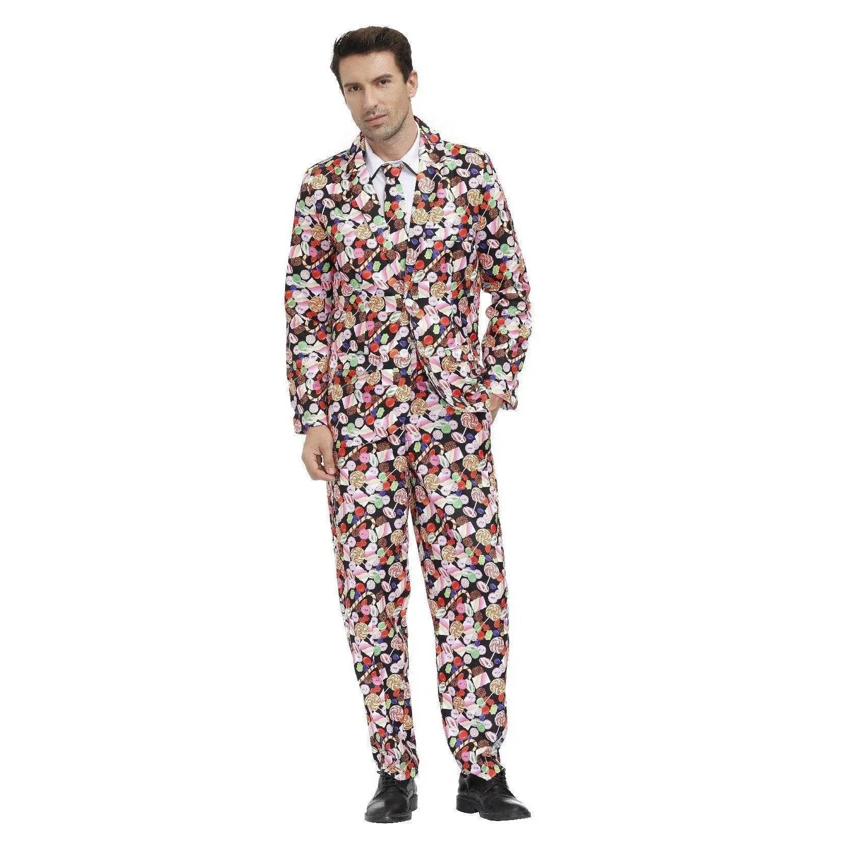 Stag Do Party Fancy Dress Host Printed Suit For Men - Ecosfun