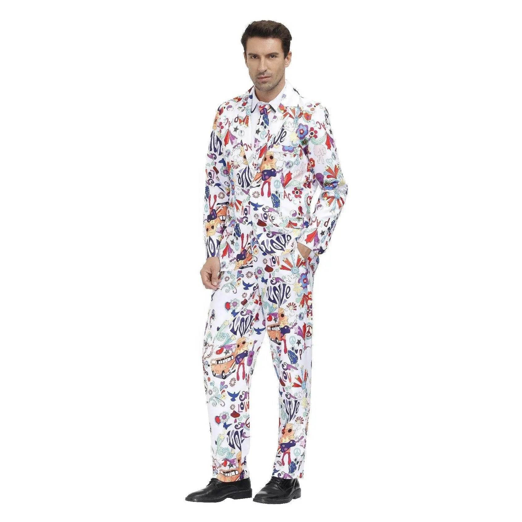 Stag Do Party Fancy Dress Host Printed Suit For Men - Ecosfun