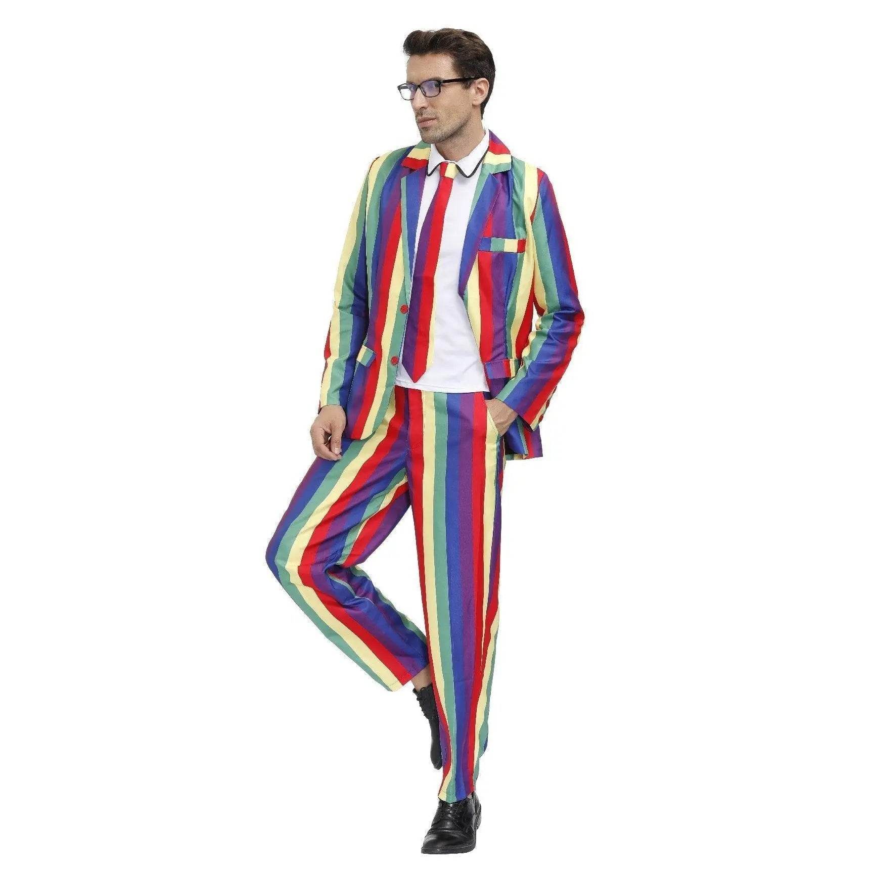 Stag Do Party Fancy Dress Host Printed Suit For Men - Ecosfun