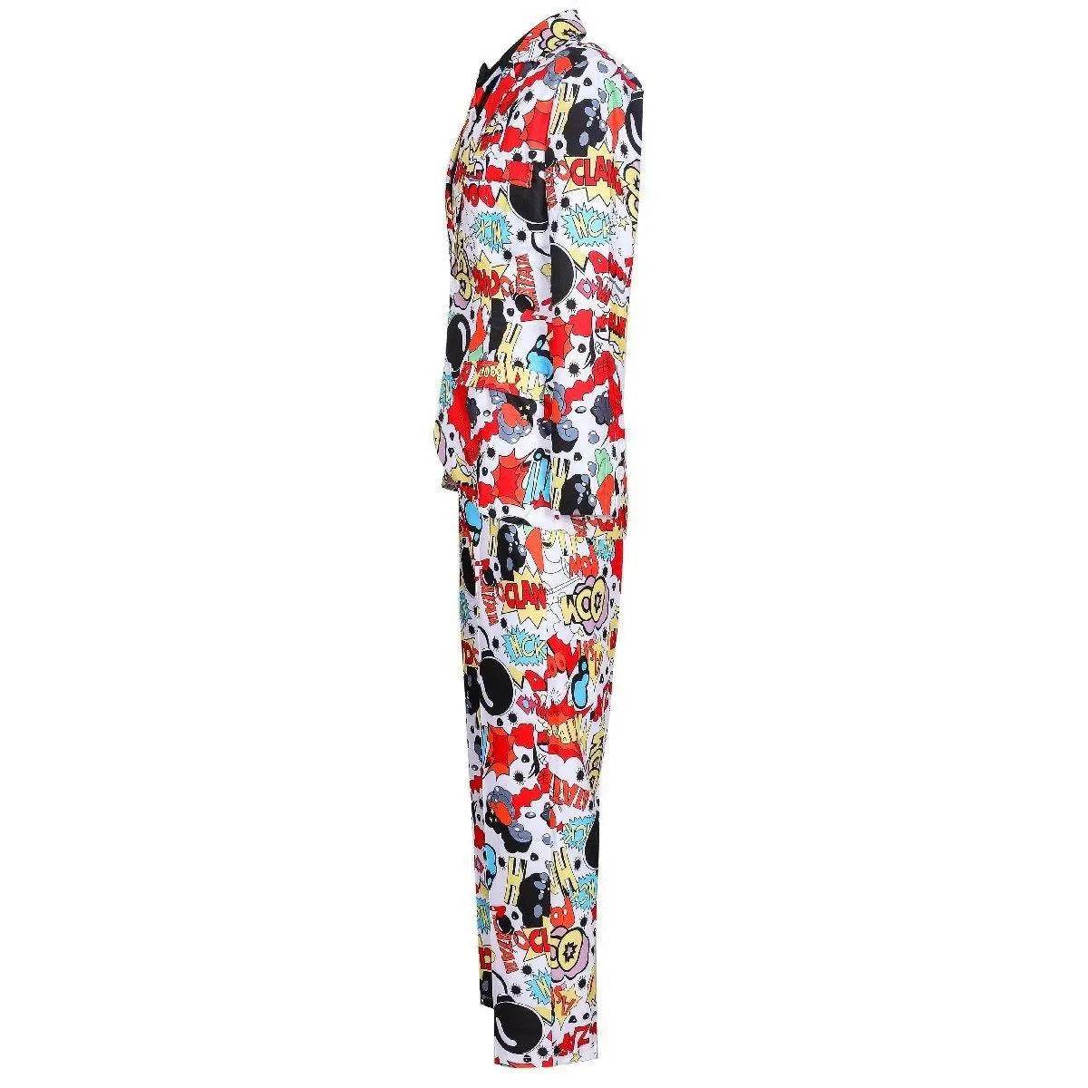 Stag Do Party Fancy Dress Host Printed Suit For Men - Ecosfun