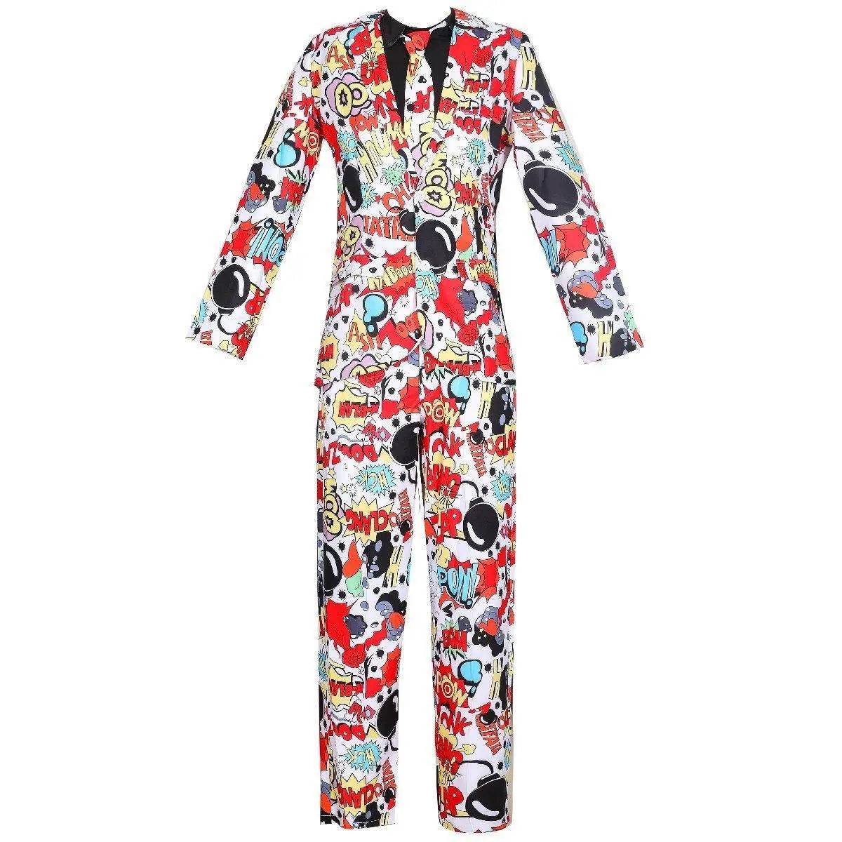 Stag Do Party Fancy Dress Host Printed Suit For Men - Ecosfun