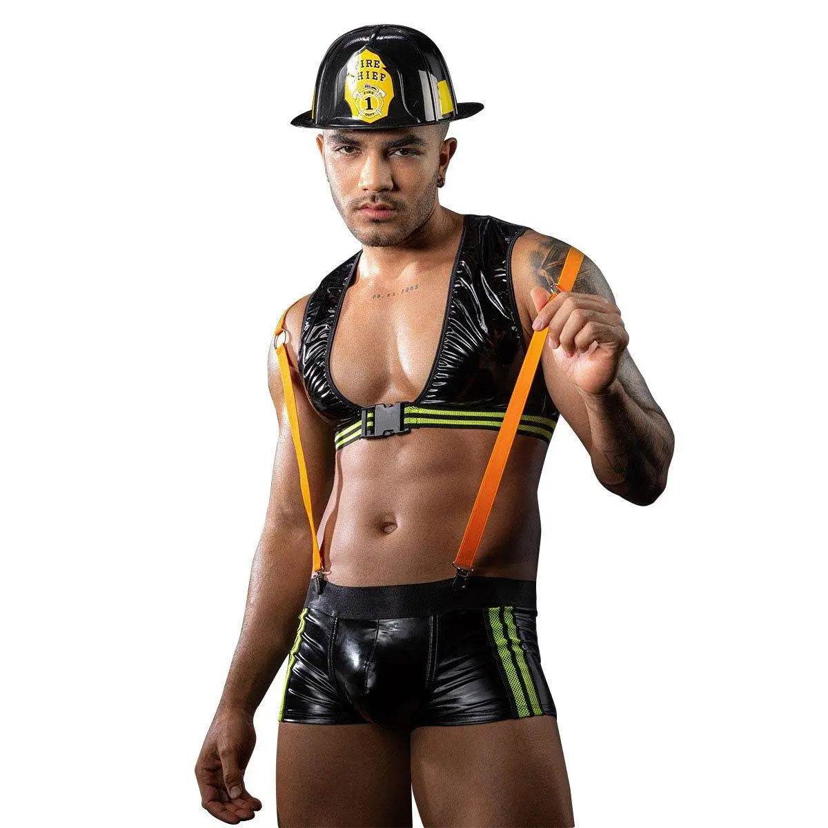 Stag Do Party Firemen Fancy Dress Costume Outfit Night Club Bar For Men - Ecosfun