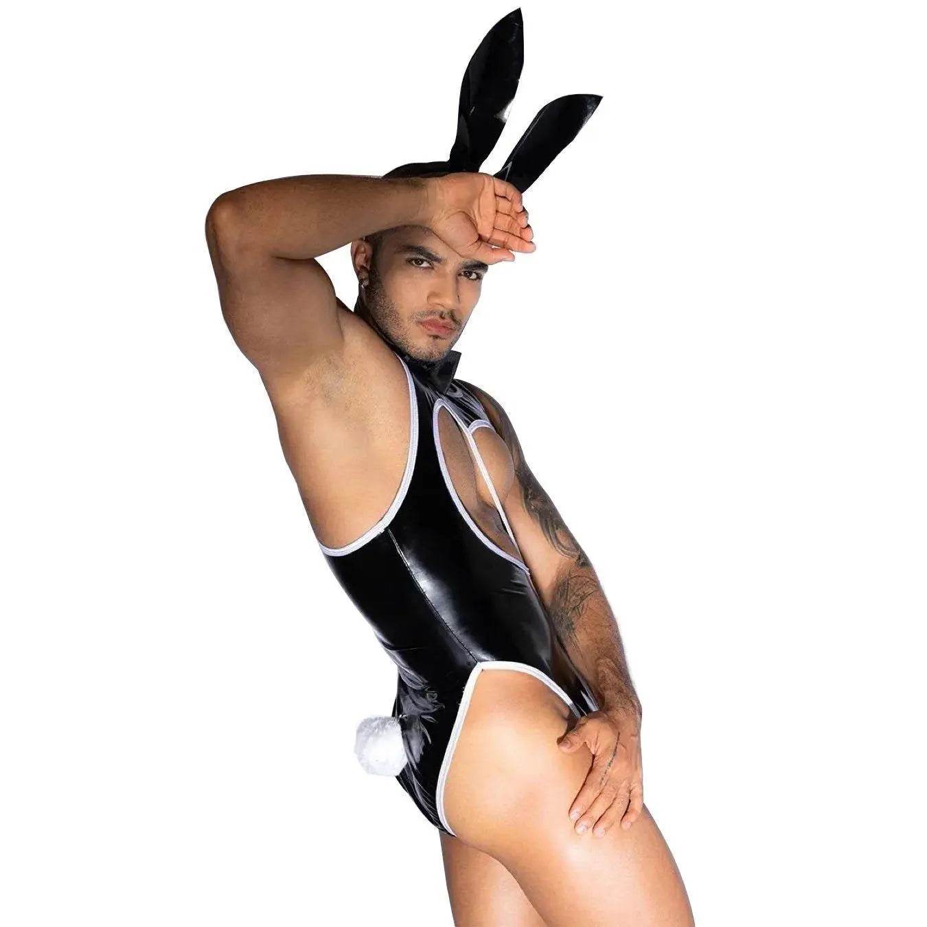 Stag do Rabbit Man Party Costume Night Club Uniform - Ecosfun