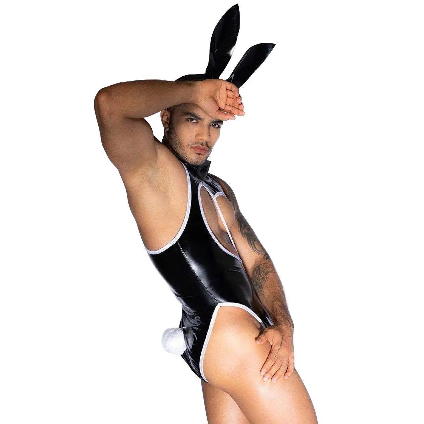 Stag do Rabbit Man Party Costume Night Club Uniform - Ecosfun