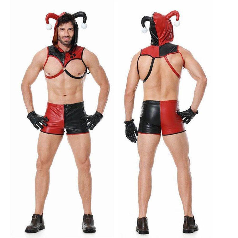 Harley Quinn Suicide Squad Joker Costume Cosplay Nightclub Halloween For Men Lingiere - Ecosfun