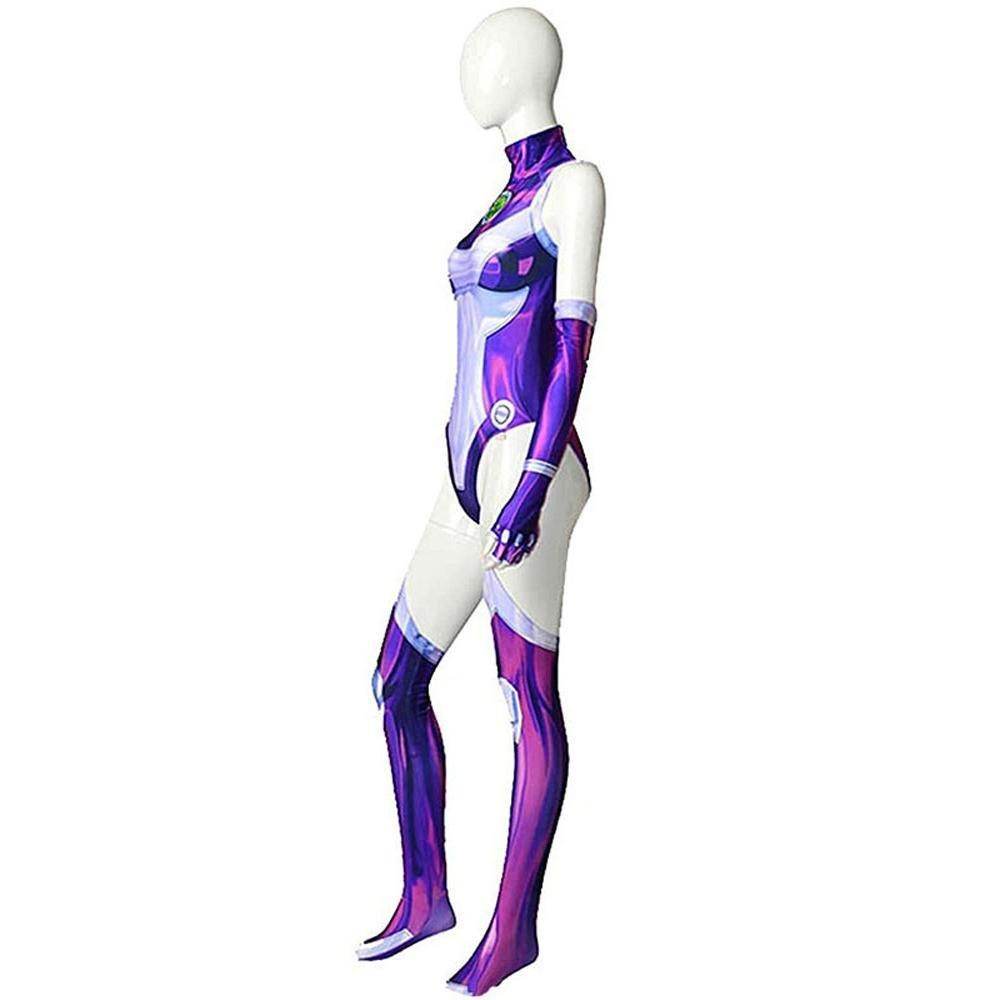 Starfire Jumpsuit Zentai Cosplay Costume Halloween Carnival Suit For Adults - Ecosfun