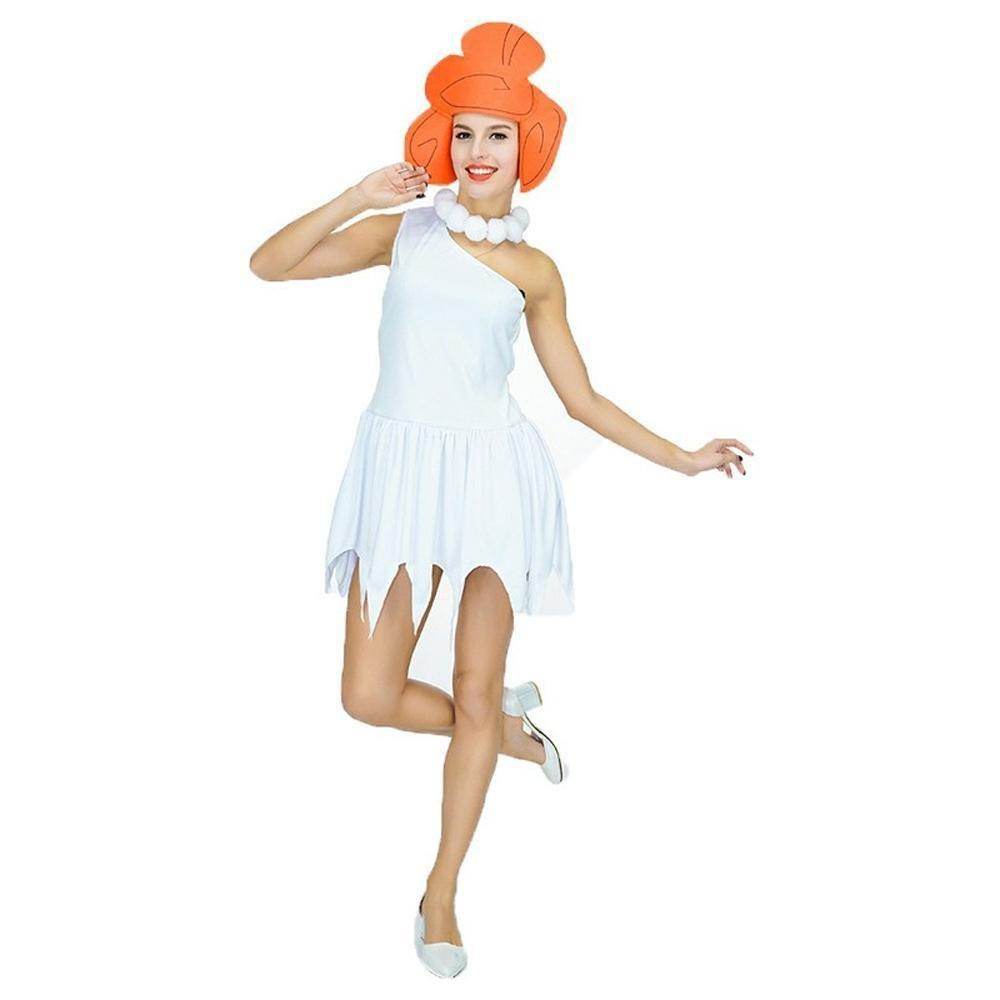 The Flintstones Wilma Adult Ladies Costume 70s TV Fancy Dress - Ecosfun