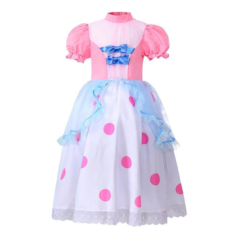 Toy Story 4 Little Bo Peep Costume Cosplay Dress Halloween For Kids - Ecosfun