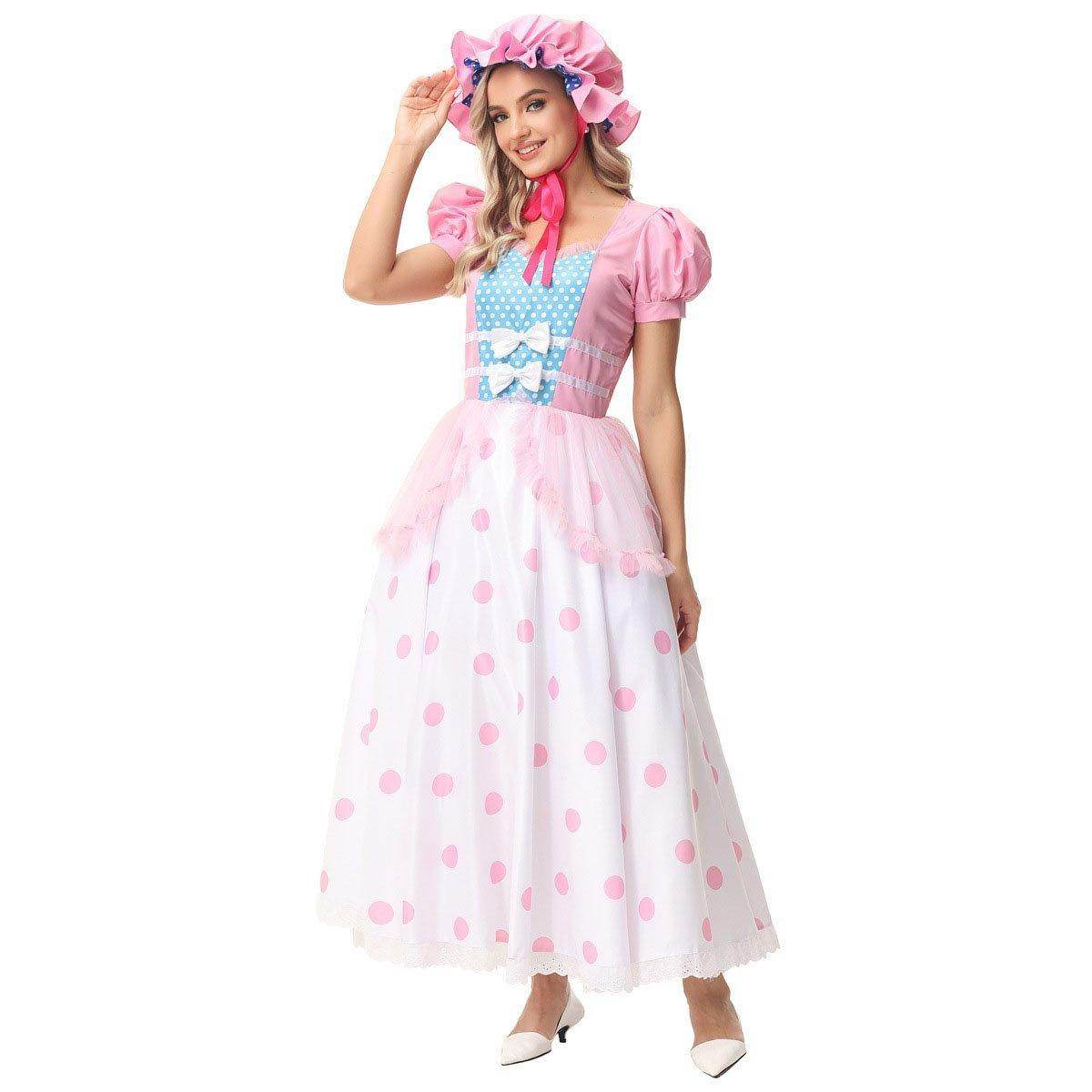 Toy Story 4 Little Bo Peep Cosplay Dress Halloween Costumes For Adult - Ecosfun