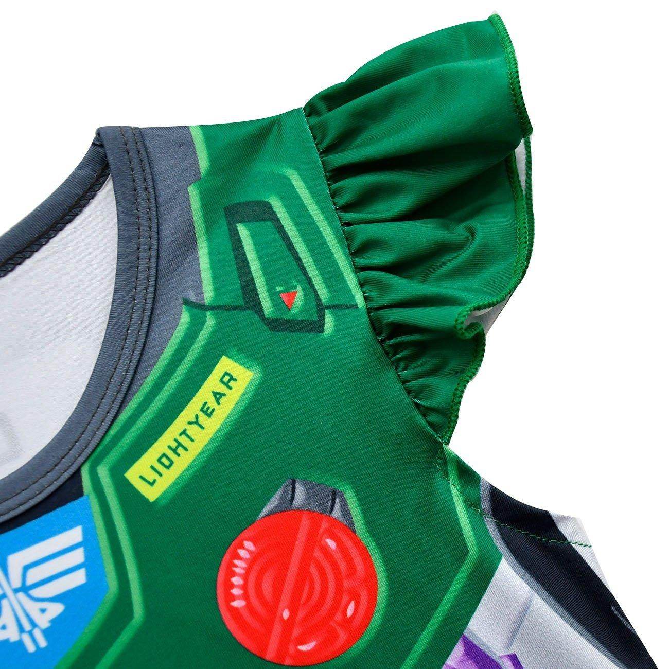 Toy Story 4 Miss Buzz Lightyear Costume Dress For Kids Girls - Ecosfun