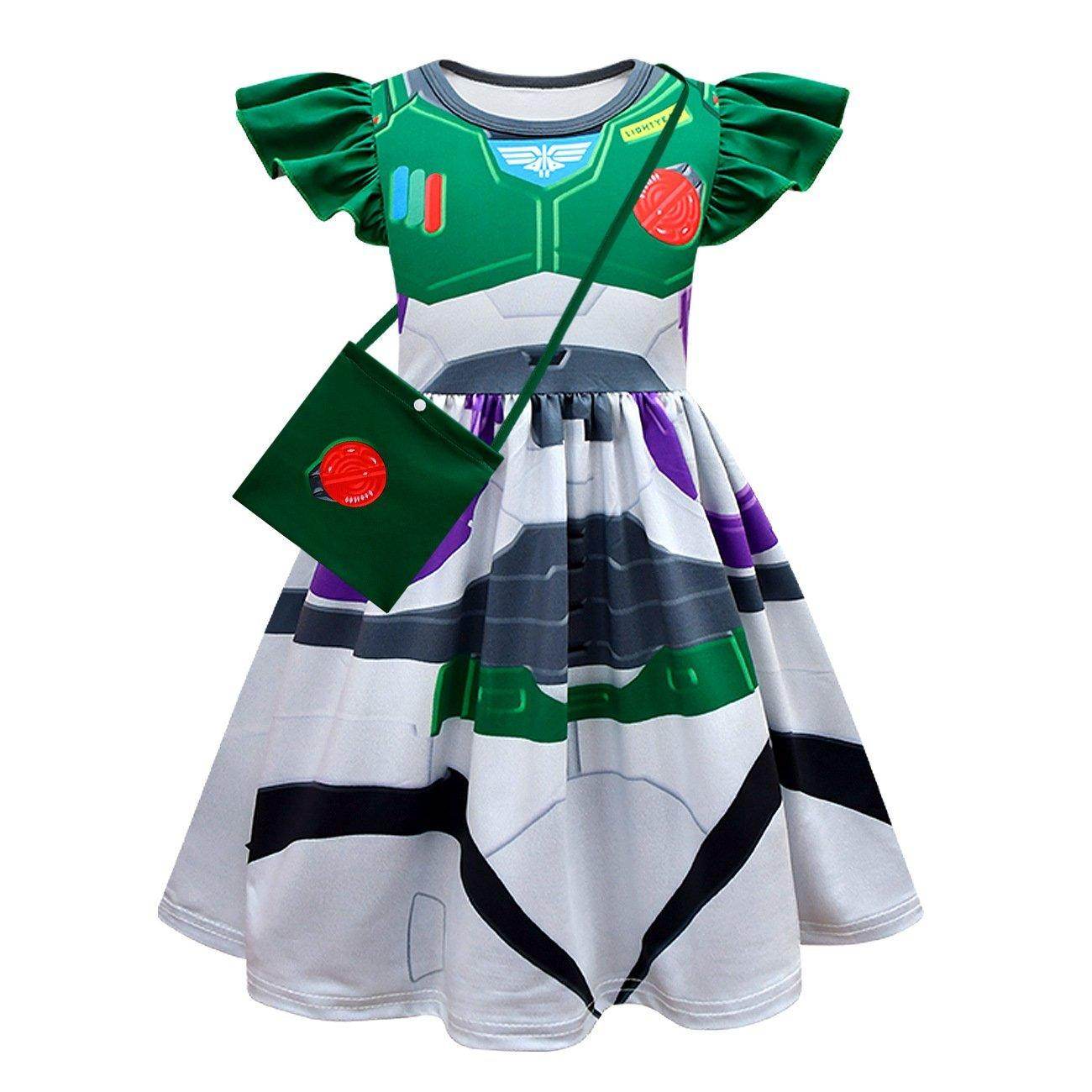 Toy Story 4 Miss Buzz Lightyear Costume Dress For Kids Girls - Ecosfun