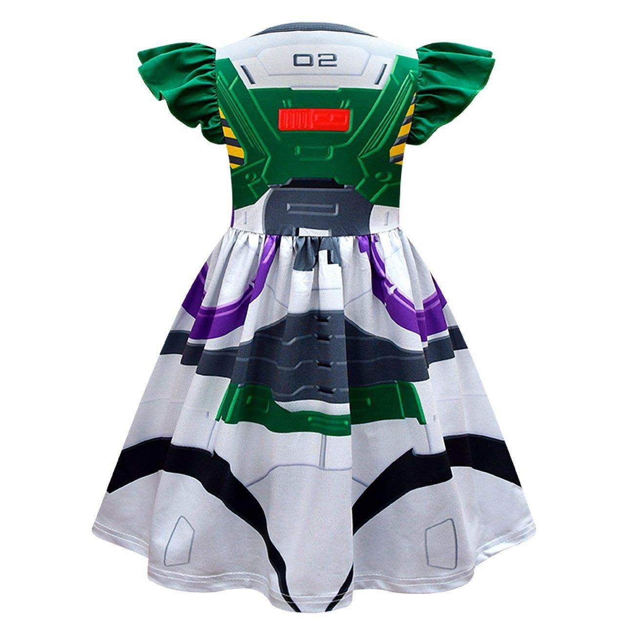 Toy Story 4 Miss Buzz Lightyear Costume Dress For Kids Girls - Ecosfun