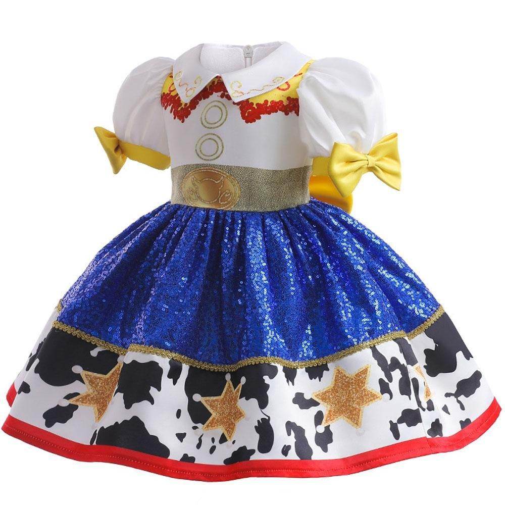 Toy Story Jessie Waisted Princess Dress Cosplay Costumes For Kids - Ecosfun