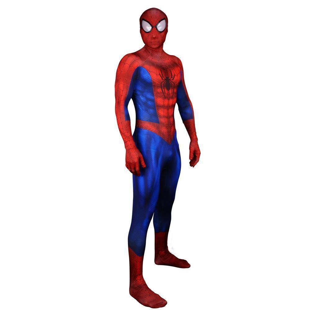 Ultimate Spider-Man Peter Parker Muscle Cosplay Costume Zentai bodysuit Adults Kids - Ecosfun