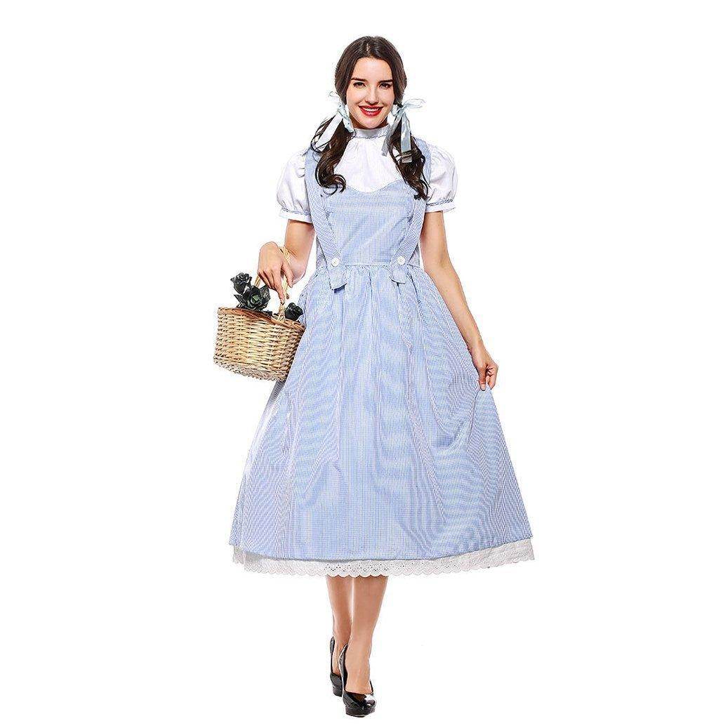 Wizard of Oz Dorothy Costume Dress Maid Alice for Women XXL Size - Ecosfun