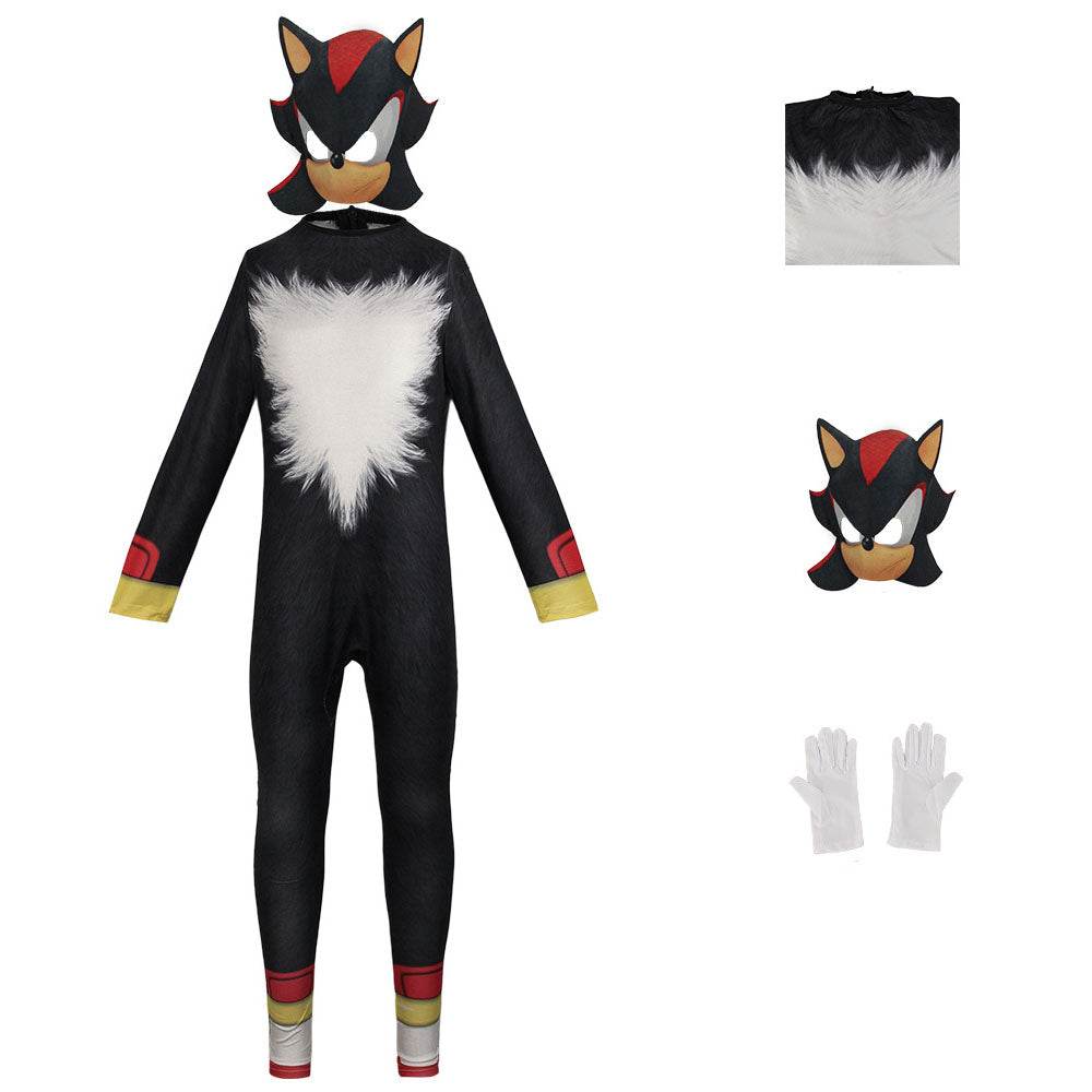 Sonic the Hedgehog Cosplay Costume Jumpsuit Kids Party Carnival - Ecosfun