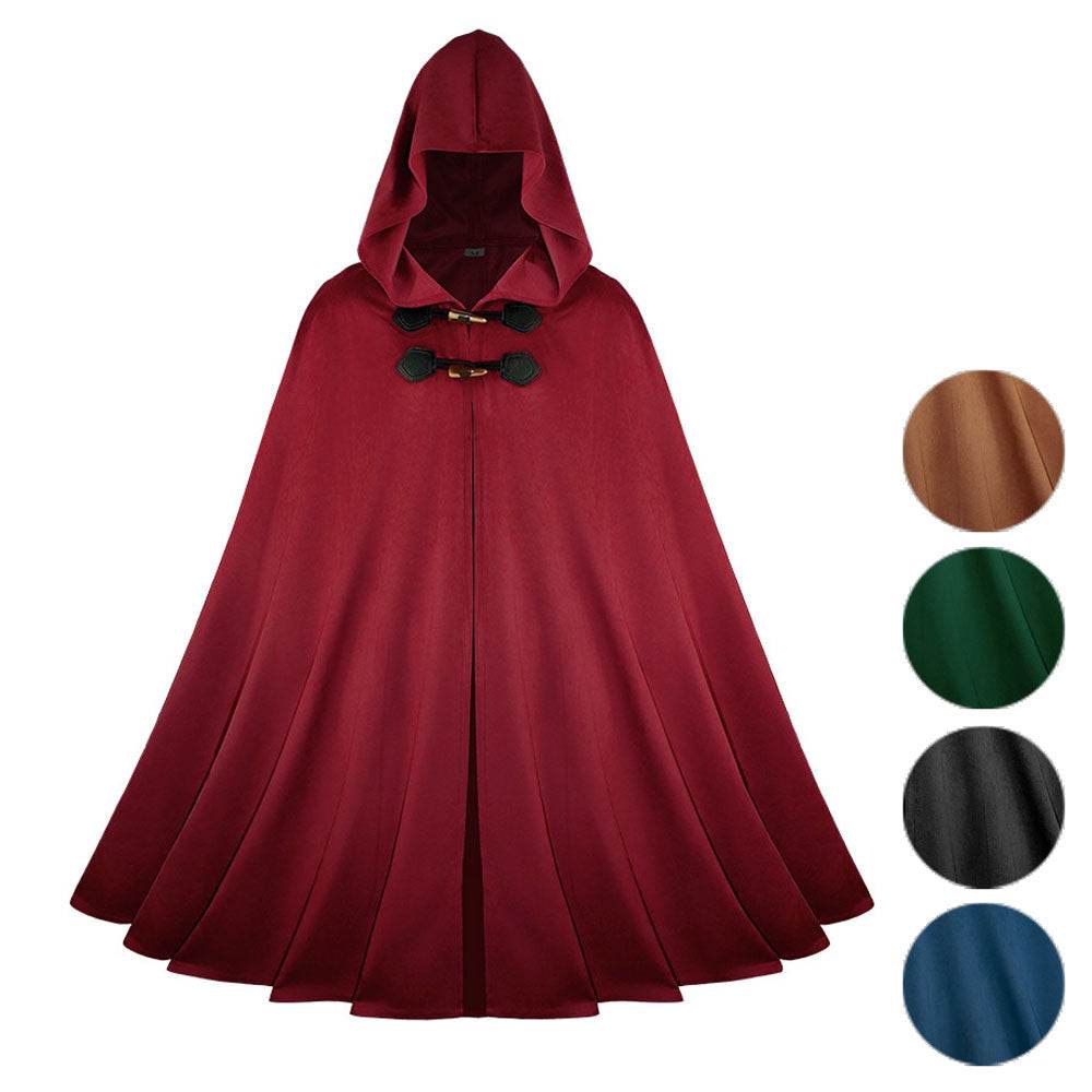 Capa de ante medieval Halloween capa retro guerrero de batalla disfraz de rol cosplay