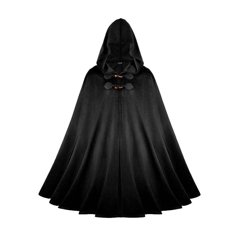 Medieval Suede Cape Halloween Retro Cloak Battle Warrior Role Play Cosplay Costume - Ecosfun