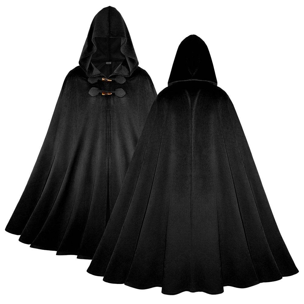 Medieval Suede Cape Halloween Retro Cloak Battle Warrior Role Play Cosplay Costume - Ecosfun