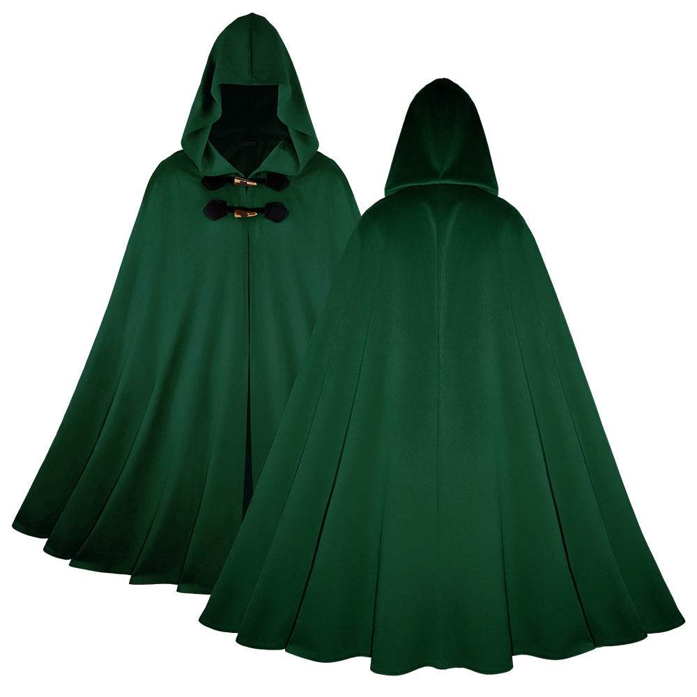 Medieval Suede Cape Halloween Retro Cloak Battle Warrior Role Play Cosplay Costume - Ecosfun