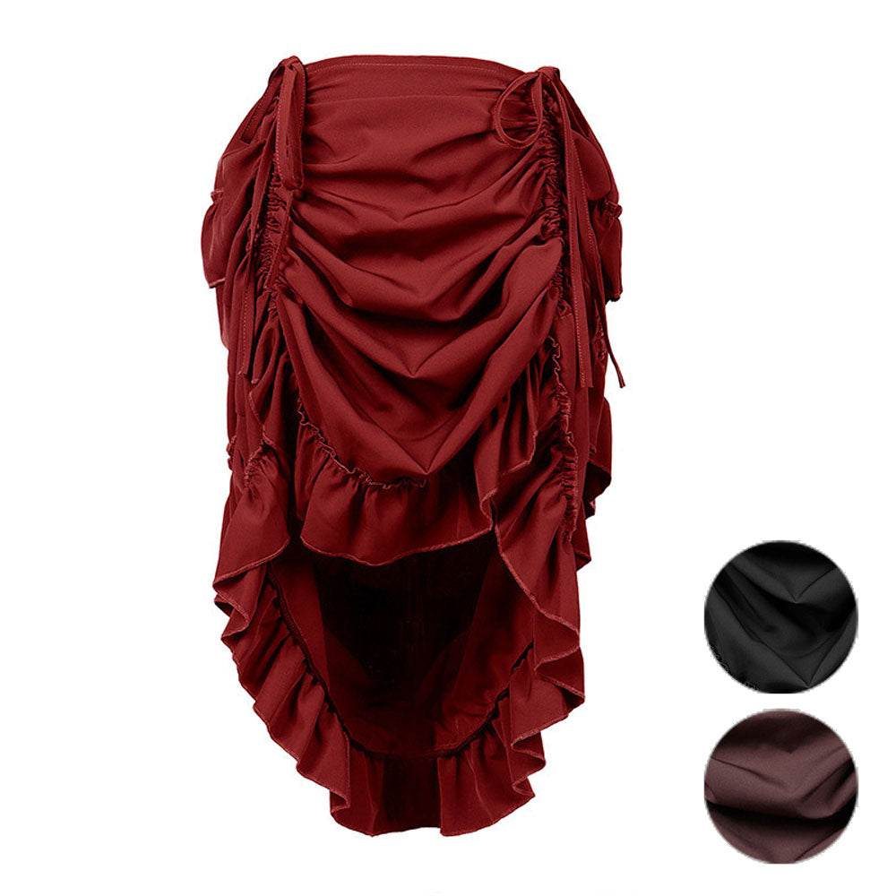 Vestido de falda de baile con cintura ajustable de estilo retro medieval para mujer