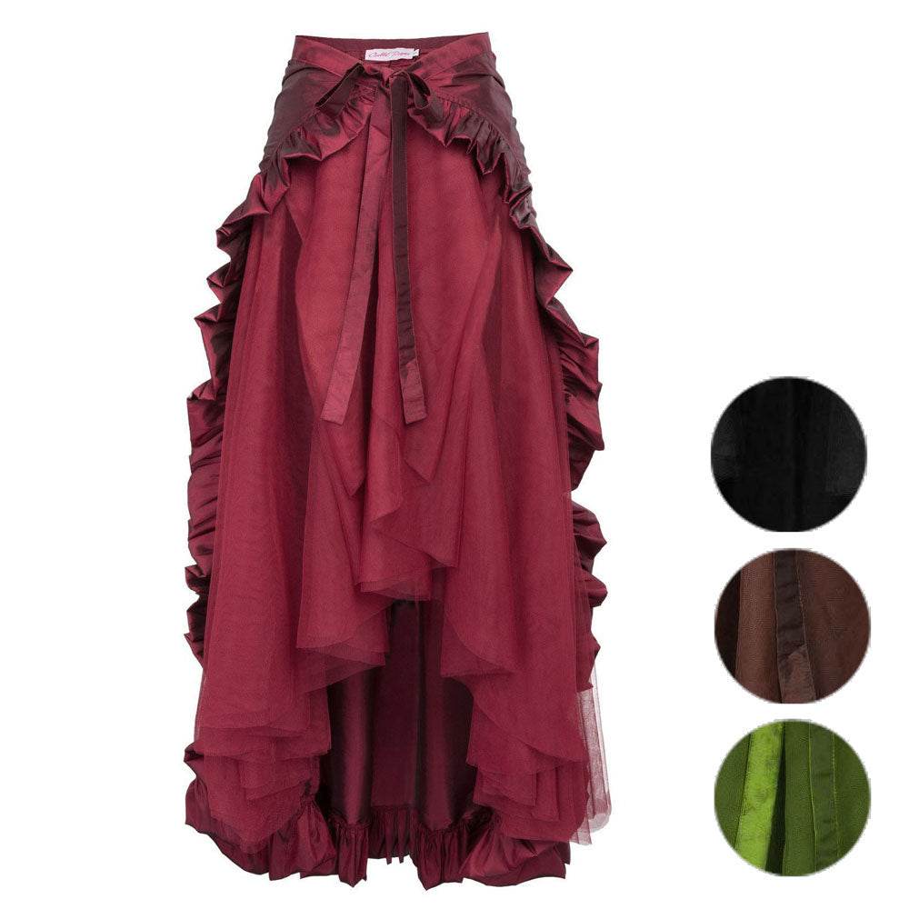 Falda de baile de cintura pirata de estilo retro medieval para mujer