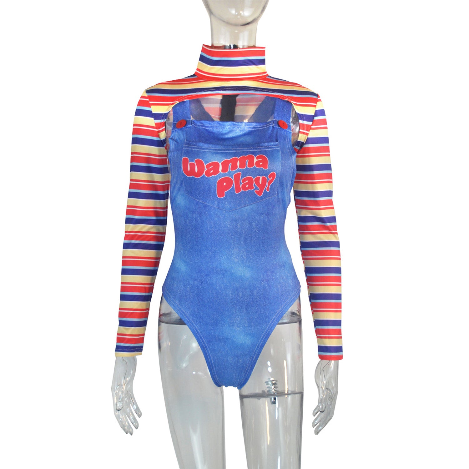 Wanna Play Print Cosplay Party Costumes For Women