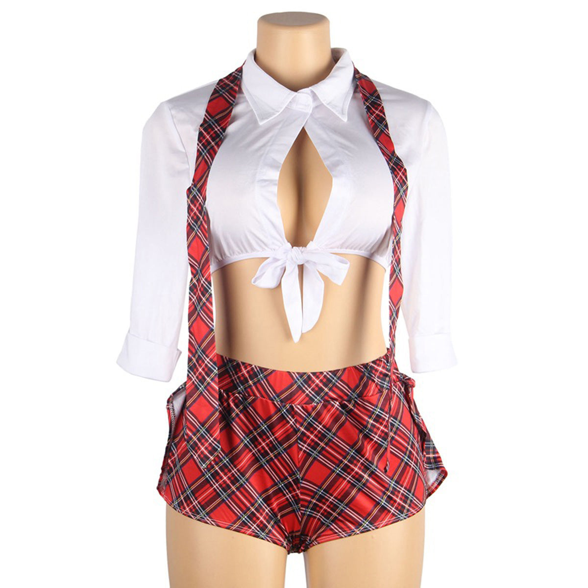 Disfraz de adulto de profesor tentador con corbata