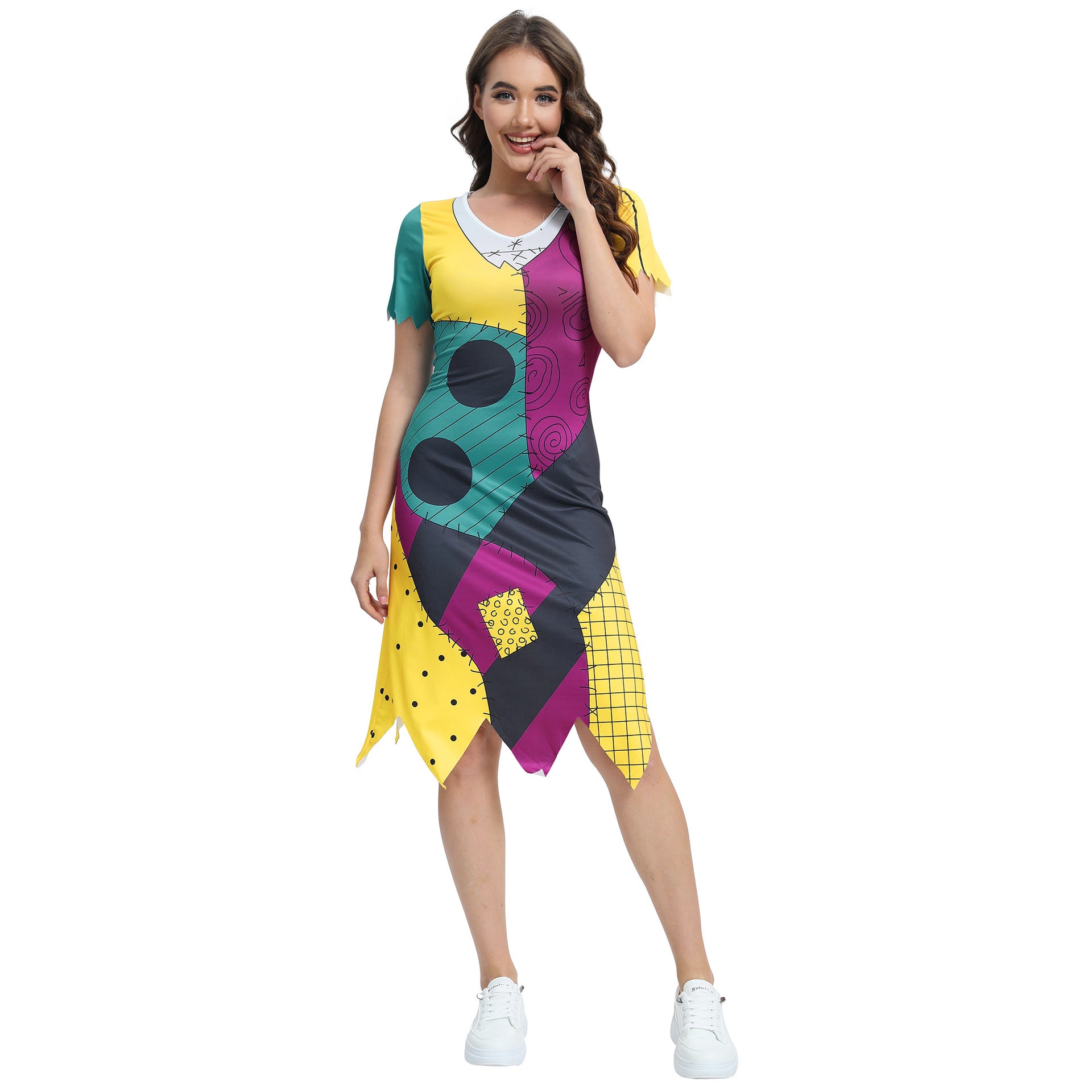 Disfraz de Halloween Pesadilla de Navidad cosplay Mono vestido de Sally