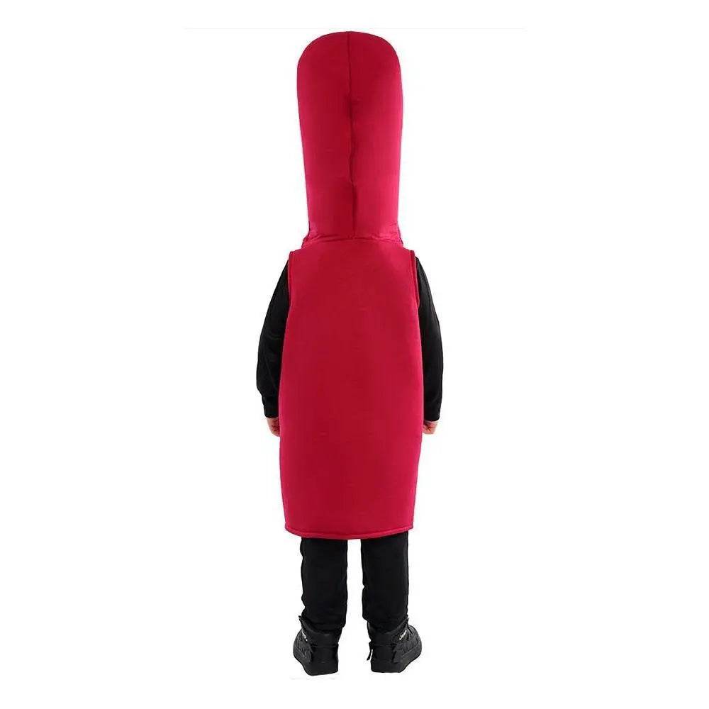 Beer Wine red Bottle Cosplay Costume Children's Day and School Festival Performance Outfit - Ecosfun